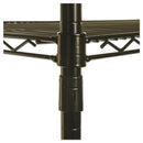 Alera NSF Certified Industrial Four-Shelf Wire Shelving Kit, 48w x 18d x 72h, Black