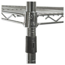 Alera NSF Certified 4-Shelf Wire Shelving Kit with Casters, 48w x 18d x 72h, Silver