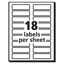 Avery Extra-Large TrueBlock File Folder Labels with Sure Feed Technology, 0.94 x 3.44, White, 18/Sheet, 25 Sheets/Pack
