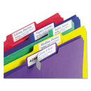 Avery Extra-Large TrueBlock File Folder Labels with Sure Feed Technology, 0.94 x 3.44, White, 18/Sheet, 25 Sheets/Pack