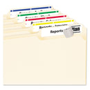 Avery Permanent TrueBlock File Folder Labels with Sure Feed Technology, 0.66 x 3.44, White, 30/Sheet, 25 Sheets/Pack