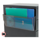 deflecto Magnetic DocuPocket Wall File, Legal/Letter Size, 15" x 3" x 6.38", Smoke