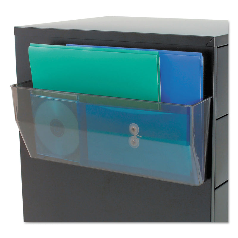 deflecto Magnetic DocuPocket Wall File, Legal/Letter Size, 15" x 3" x 6.38", Smoke