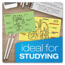 Oxford Ruled Index Cards, 4 x 6, Blue/Violet/Canary/Green/Cherry, 100/Pack