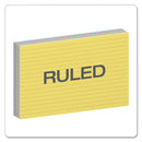 Oxford Ruled Index Cards, 5 x 8, Blue/Violet/Canary/Green/Cherry, 100/Pack