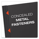 Oxford Clear Front Standard Grade Report Cover, Three-Prong Fastener, 0.5" Capacity, 8.5 x 11, Clear/Black, 25/Box