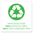 Oxford Earthwise by Oxford 100% Recycled Paper Twin-Pocket Portfolio, 100-Sheet Capacity, 11 x 8.5, Natural, 25/Box