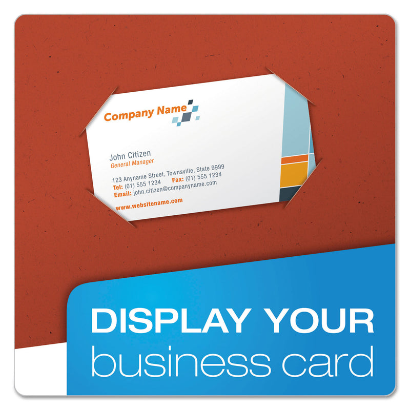 Oxford Earthwise by Oxford 100% Recycled Paper Twin-Pocket Portfolio, 100-Sheet Capacity, 11 x 8.5, Red, 25/Box