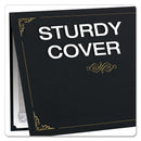 Oxford Certificate Holder, 11.25 x 8.75, Black, 5/Pack