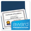 Oxford Certificate Holder, 11.25 x 8.75, Dark Blue, 5/Pack