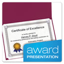 Oxford Certificate Holder, 11.25 x 8.75, Burgundy, 5/Pack