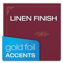 Oxford Certificate Holder, 11.25 x 8.75, Burgundy, 5/Pack