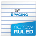 TOPS Second Nature Single Subject Wirebound Notebooks, Narrow Rule, Green Cover, 8 x 5, 80 Sheets