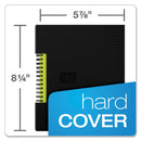 Oxford Idea Collective Professional Wirebound Hardcover Notebook, 1 Subject, Medium/College Rule, Black Cover, 8 x 5.5, 80 Sheets