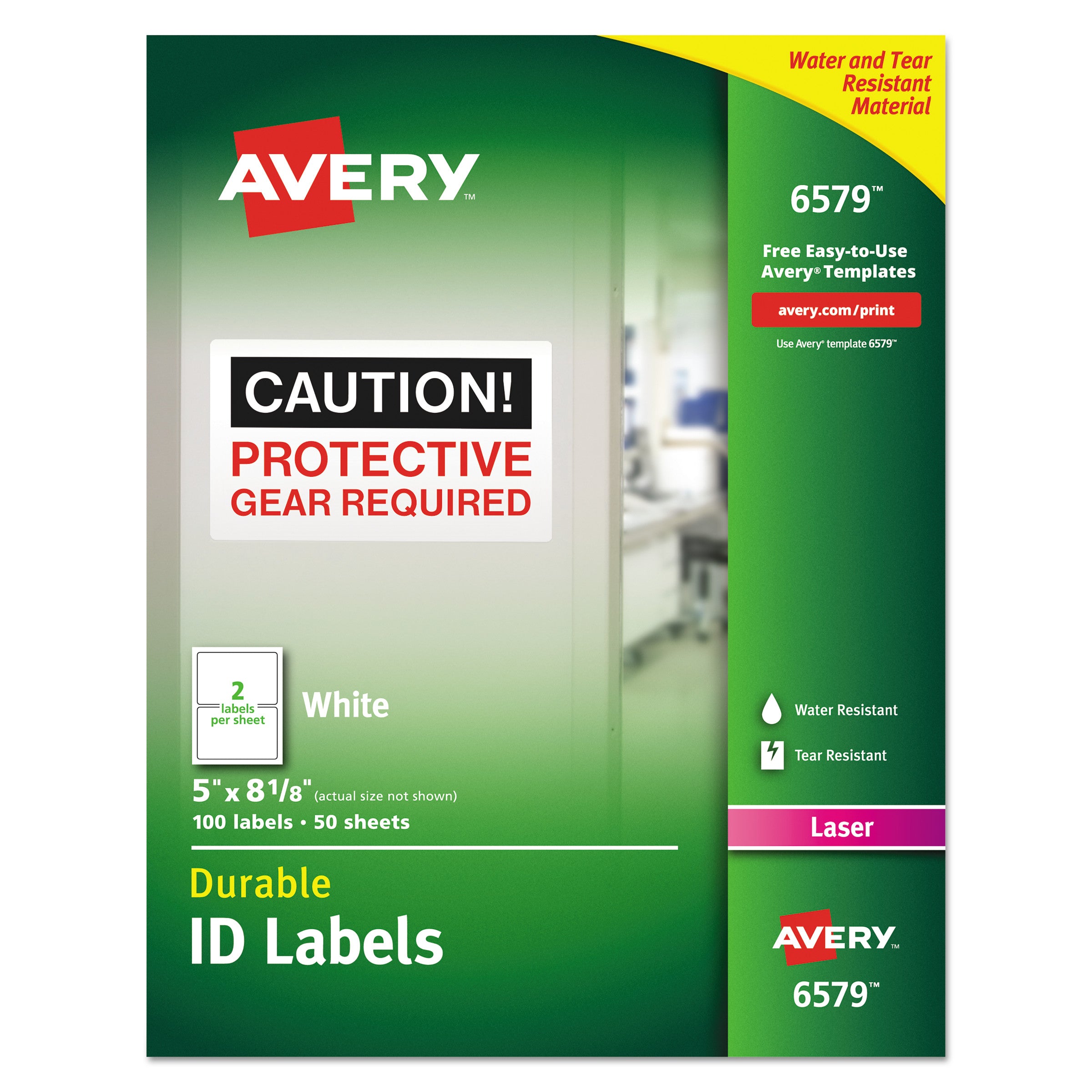 Durable Permanent ID Labels with TrueBlock Technology, Laser Printers ...