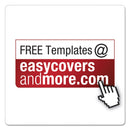 Cardinal XtraLife ClearVue Non-Stick Locking Slant-D Ring Binder, 3 Rings, 1.5" Capacity, 11 x 8.5, Black