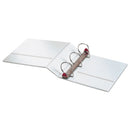 Cardinal Treated ClearVue Locking Slant-D Ring Binder, 3 Rings, 3" Capacity, 11 x 8.5, White