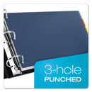 Cardinal Tabloid-Size Poly Index Divider, 5-Tab, 11 x 17, Assorted, 1 Set