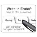Cardinal Write 'n Erase Tabloid Index Dividers, 5-Tab, 11 x 17, White, 1 Set