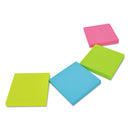 Universal Self-Stick Note Pads, 3" x 3", Assorted Neon Colors, 100 Sheets/Pad, 12 Pads/Pack
