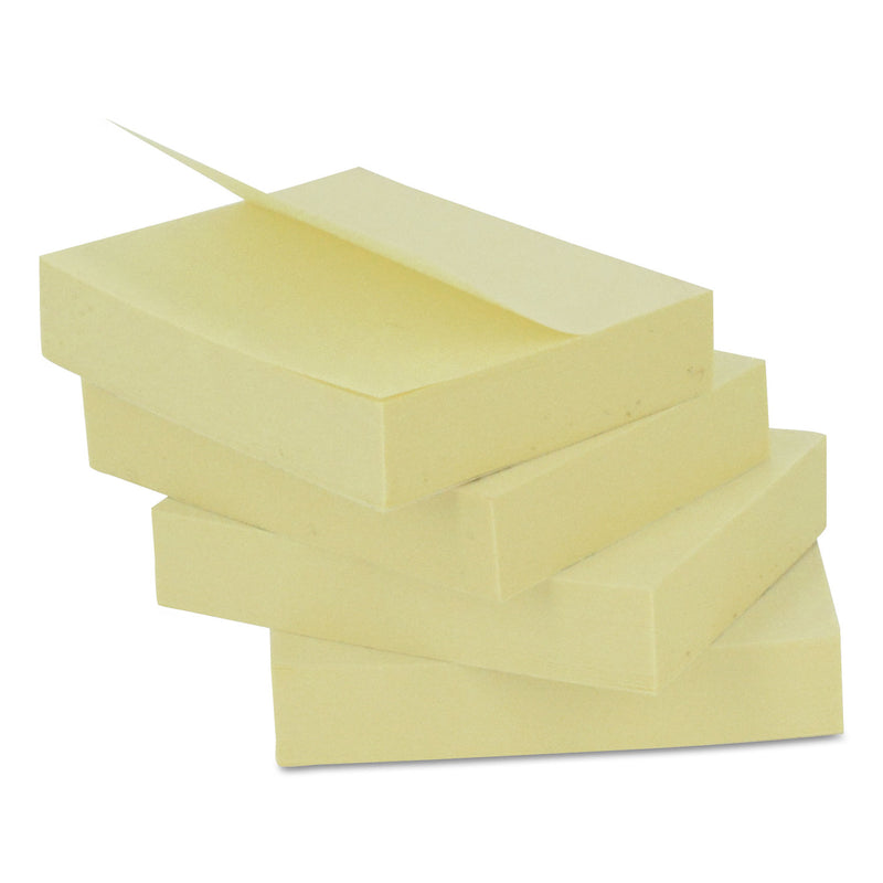 Universal Self-Stick Note Pads, 3" x 3", Yellow, 100 Sheets/Pad, 12 Pads/Pack