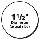 Avery Vibrant Inkjet Color-Print Labels w/ Sure Feed, 1.5" dia, White, 400/PK