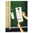 Avery Door Hanger with Tear-Away Cards, 97 Bright, 65 lb Cover Weight, 4.25 x 11, White, 2 Hangers/Sheet, 40 Sheets/Pack