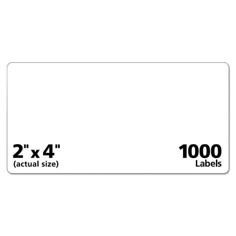 Avery Repositionable Shipping Labels w/Sure Feed, Inkjet/Laser, 2 x 4, White, 1000/Box