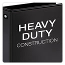 Cardinal Premier Easy Open ClearVue Locking Round Ring Binder, 3 Rings, 1" Capacity, 11 x 8.5, Black