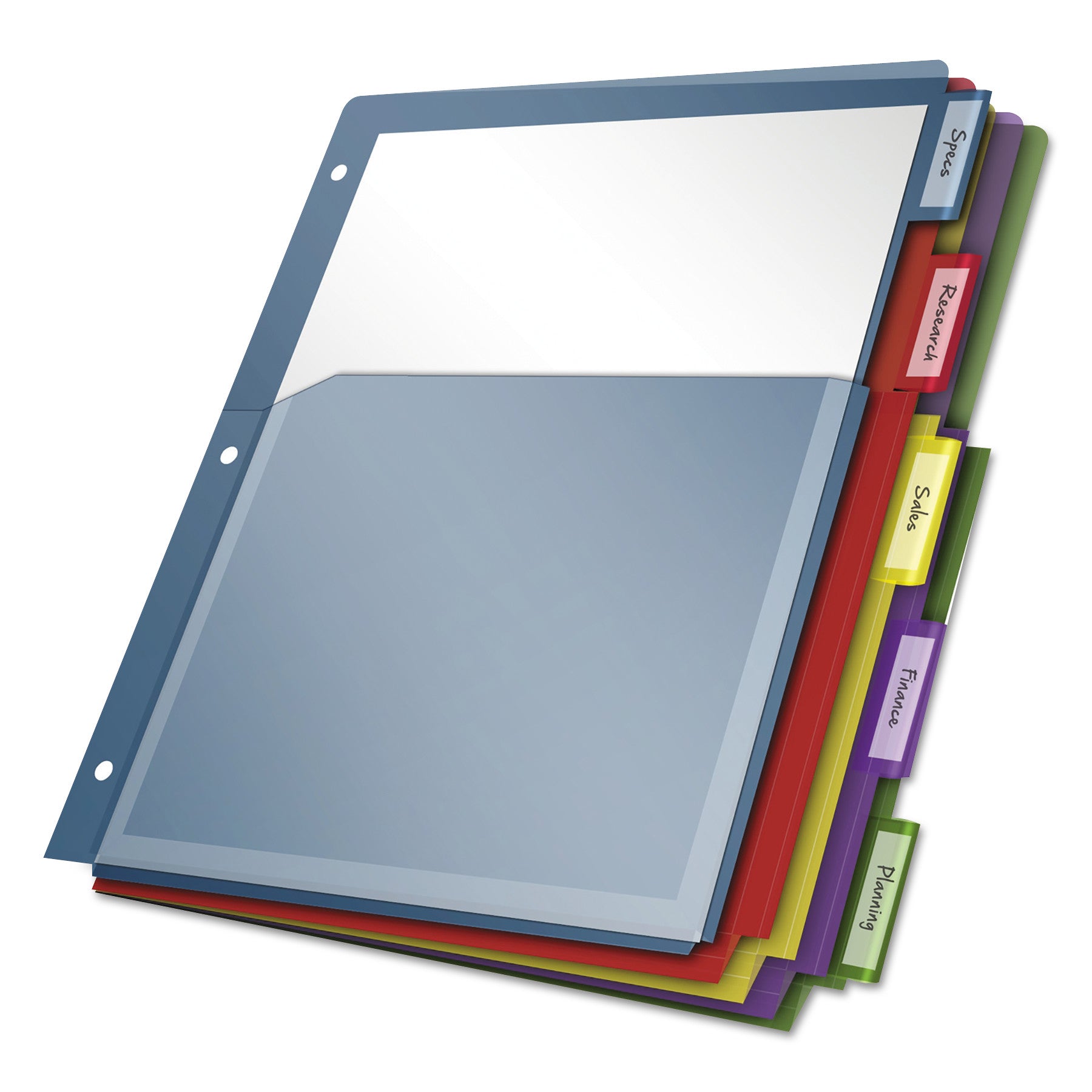 Expanding Pocket Index Dividers, 5-Tab, 11 x 8.5, Assorted, 1 Set by ...