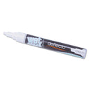 deflecto Wet Erase Markers, Medium Chisel Tip, White, 4/Pack