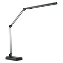 Alera Adjustable LED Desk Lamp, 3.25"w x 6"d x 21.5"h, Black