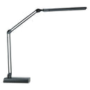 Alera Adjustable LED Desk Lamp, 3.25"w x 6"d x 21.5"h, Black