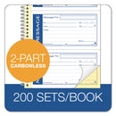 Adams Write 'n Stick Phone Message Pad, Two-Part Carbonless, 2.75 x 4.75, 4/Page, 200 Forms