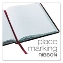 Boorum & Pease Extra-Durable Bound Book, Single-Page Record-Rule Format, Black/Maroon/Gold Cover, 10.13 x 7.78 Sheets, 300 Sheets/Book