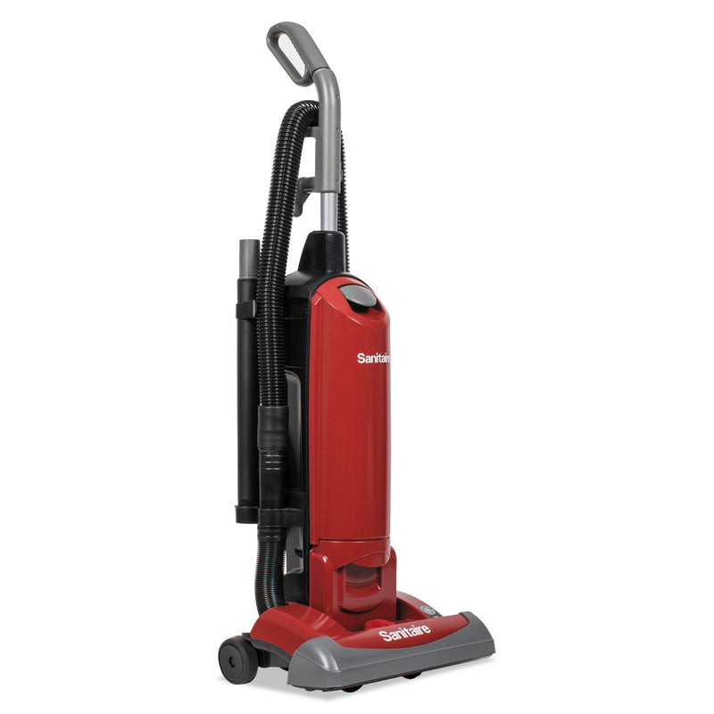 Sanitaire FORCE QuietClean Upright Vacuum SC5815D, 15" Cleaning Path, Red