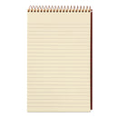 Ampad Gold Fibre Retro Wirebound Writing Pads, Medium/College Rule, Red Cover, 80 Antique Ivory 5 x 8 Sheets