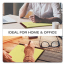 Ampad Gold Fibre Quality Writing Pads, Wide/Legal Rule, 50 Canary-Yellow 8.5 x 11.75 Sheets, Dozen