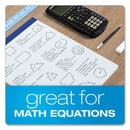 Ampad Quad Double Sheet Pad, Quadrille Rule (4 sq/in), 100 White 8.5 x 11.75 Sheets