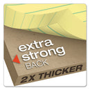 Ampad Double Sheet Pads, Narrow Rule, 100 Canary-Yellow 8.5 x 11.75 Sheets