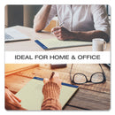 Ampad Pastel Writing Pads, Wide/Legal Rule, Blue Headband, 50 Green-Tint 8.5 x 11.75 Sheets, Dozen