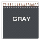 Ampad Gold Fibre Wirebound Project Notes Pad, Project-Management Format, Gray Cover, 70 White 8.5 x 11.75 Sheets