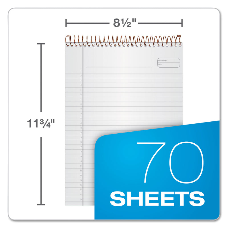 Ampad Gold Fibre Wirebound Project Notes Pad, Project-Management Format, Green Cover, 70 White 8.5 x 11.75 Sheets