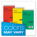 Ampad Memo Pads, Narrow Rule, Randomly Assorted Cover Colors, 50 White 3 x 5 Sheets