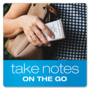 Ampad Memo Pads, Narrow Rule, Randomly Assorted Cover Colors, 50 White 3 x 5 Sheets