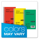 Ampad Memo Books, Narrow Rule, Randomly Assorted Covers, 5 x 3, 50 Sheets