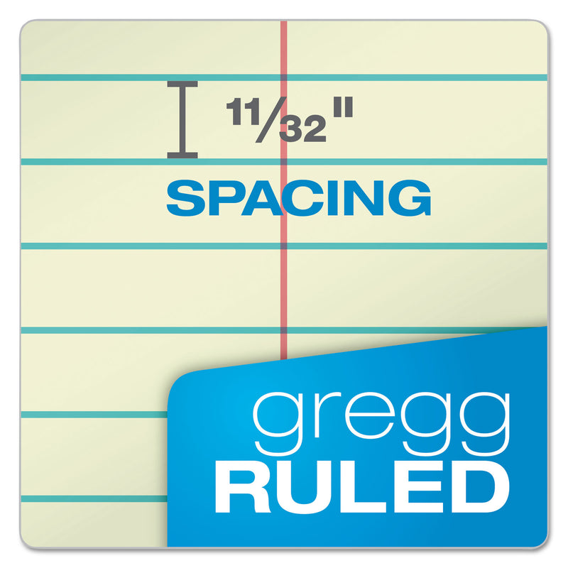 Ampad Steno Pads, Gregg Rule, Green Cover, 80 Green-Tint 6 x 9 Sheets, 6/Pack