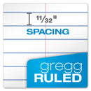 Ampad Earthwise by Ampad Recycled Reporter's Notepad, Gregg Rule, White Cover, 70 White 4 x 8 Sheets