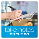 Ampad Earthwise by Ampad Recycled Reporter's Notepad, Gregg Rule, White Cover, 70 White 4 x 8 Sheets