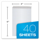 Ampad Memo Pads, Narrow Rule, Assorted Cover Colors, 40 White 4 x 6 Sheets, 3/Pack